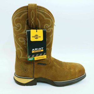 Ariat Womens Work Boots Brown Leather 7.5